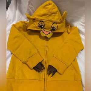 Disney The Lion King Mustard Hoodie. Youth Small.